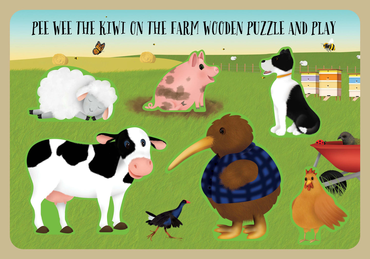 PEE WEE THE KIWI WOODEN PUZZLES FROM $10