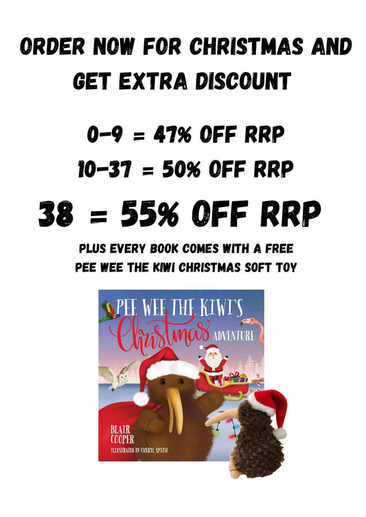 PEE WEE THE KIWIS CHRISTMAS ADVENTURE - STOCK UP NOW AND SAVE - PAY NOV